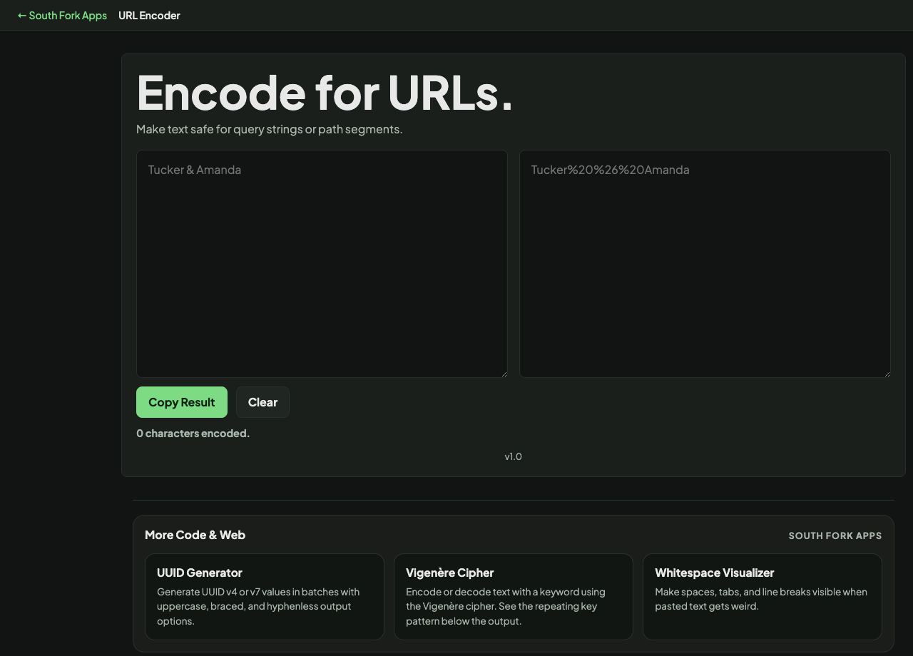 URL Encoder interface preview